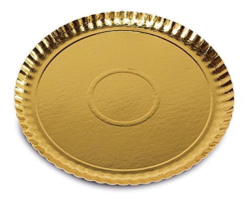 Guardini, Monouso, 3 Bandejas Ø 31cm. Material: Cartón, Color Dorado.