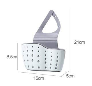 Gudotra 2pcs Organizador de Fregadero Cocina Estante de Almacenamiento para Organizador de Escurreplatos Cocina Baño Porta Esponja Cesta Escurre para Verde Blanco
