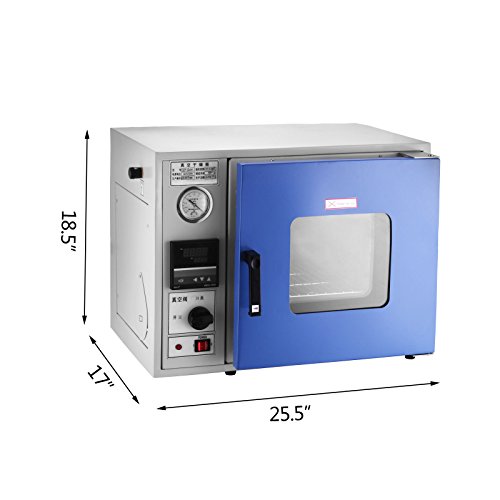 Guellin 23L Horno de Secado al Vacío 30x30x27.5cm Horno Secado en Vacio 0,9 Pies Controlador de Temperatura Basado en MCU Secado al Horno Termostático