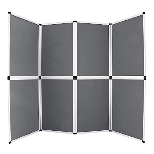 Guellin 61x91 cm Biombo 8 Paneles Biombo Plegable Separador de Espacios Pantalla Partición Interior para Separar Ambientes o Habitaciones