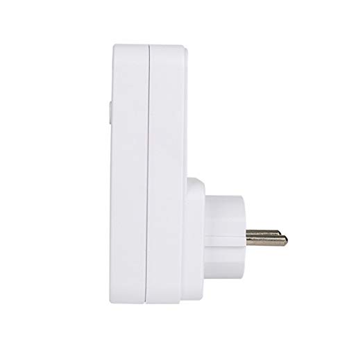 Gugutogo Mini LED Countdown Timer Switch Socket Outlet Plug-in Time Control EU Plug blanco
