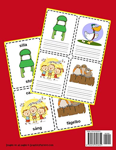 Guia Practica Vocabulario Español Sueco Primaria con Imágenes para Niños: Espanol Sueco vocabulario 200 palabras más usadas A1 A2 B1 B2 C1 C2 (Vocabulario español para niños)