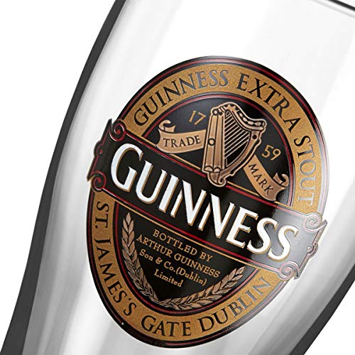 Guinness Ruby Red Vaso de cerveza transparente