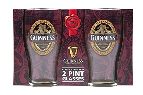 Guinness Ruby Red Vaso de cerveza transparente