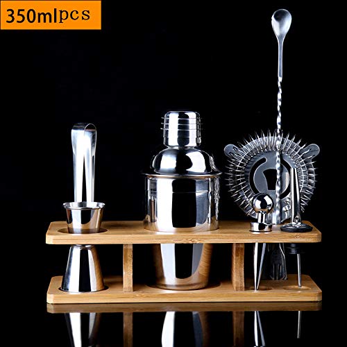 GUIOB Juego De Cócteles De 8 Piezas: Kit De Coctelera Parisina De Cobre En Caja De Regalo con Accesorios Que Incluyen Agitador Aparejo Y Colador,350ML