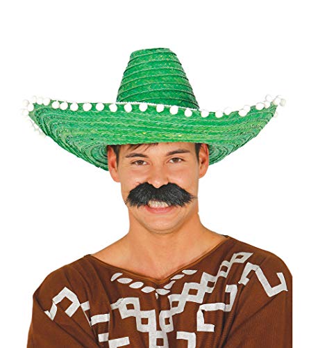 Guirca 13651 - Sombrero Mexicano Paja 50 Cms. Verde