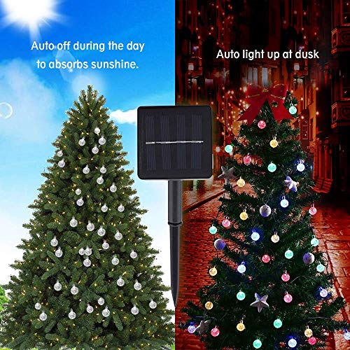 Guirnaldas de Luces Solar 6.5M 30 LED Cadena de Luces Solar 8 modos Farolillos Guirnalda Luces Luces de Cadena solar Guirnalda Bombillas solar Solar Luces exterior IP65 Impermeable