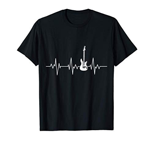 Guitarrista Guitarra eléctrica Latido del corazón Música Camiseta