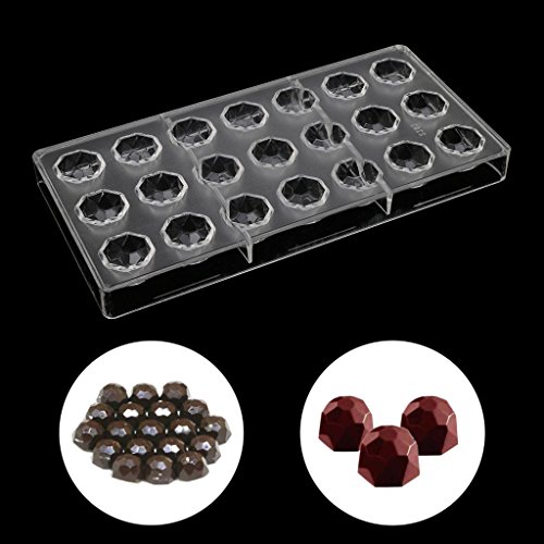 Gulang-keng Molde de policarbonato con forma de diamante, para hacer cubos de hielo o gelatina