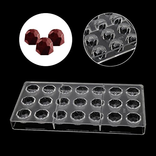 Gulang-keng Molde de policarbonato con forma de diamante, para hacer cubos de hielo o gelatina