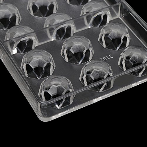 Gulang-keng Molde de policarbonato con forma de diamante, para hacer cubos de hielo o gelatina