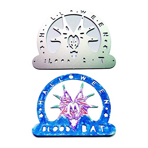 Gulang-keng - Troqueles de corte de metal para Halloween, diseño de murciélago, para álbumes de recortes, tarjeta de papel, estampado a mano, molde de papel, troqueles de corte para hacer tarjetas