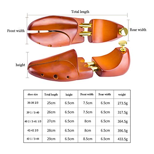 Guoda Horma Zapatos-Hormas para Ensanchar Zapatos Shoe Stretcher Shoe Stretcher Women Shoe Tree|Material De Madera Maciza|Forma Higroscópica|Forma Fija|Hombres Y Mujeres|1 Par (Size : 43 1/3-44)