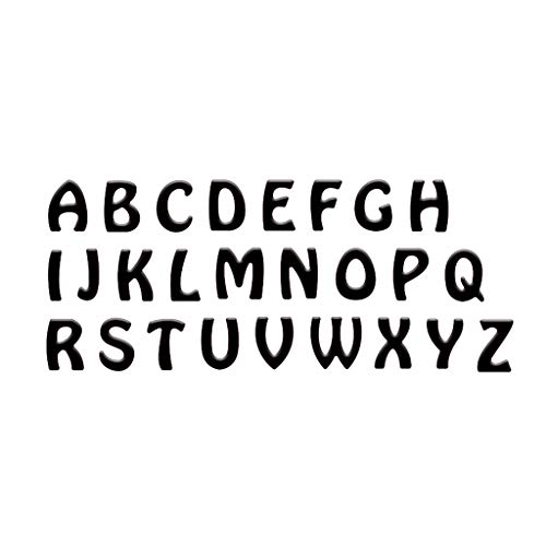 GUOQIAO ☀ Troquel de acero al carbono con diseño de letras mayúsculas ☀ Plantilla de grabado en relieve para bricolaje, papel, manualidades, álbum de recortes, marcapáginas, decoración de tarjetas