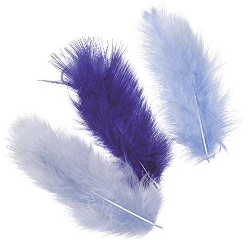 Gütermann / KnorrPrandell 6619935 - Plumas de marabú Mezcla de Azul de 9 cm, 15 Piezas / Bolsa [Importado de Alemania]