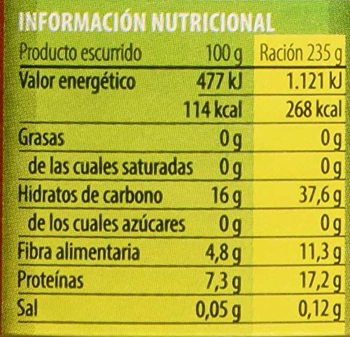 Gvtarra Alubias Blancas Ecológicas, 235 g, Pack de 6