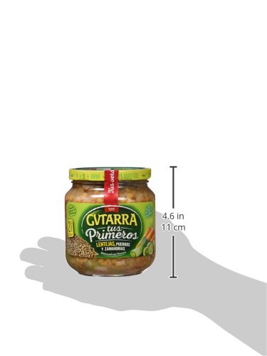 Gvtarra Tus Primeros Lentejas, Puerro y Zanahoria. Legumbre - Paquete de 6 x 360 gr - Total: 2160 gr