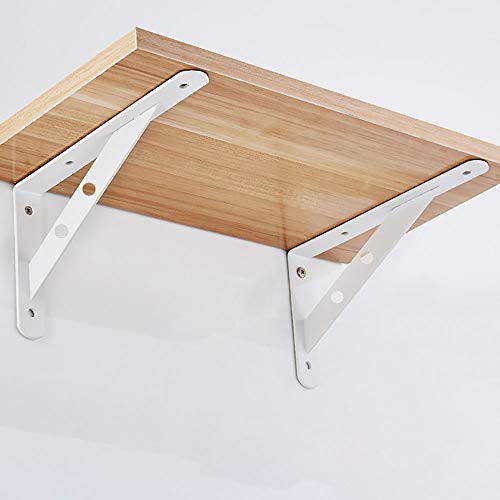 Gwolf Soporte estante montado pared,capa soporte triangular Soporte placa estante Soporte en ángulo recto Soporte almacenamiento Soporte carga fija Trípode soporte desmontable