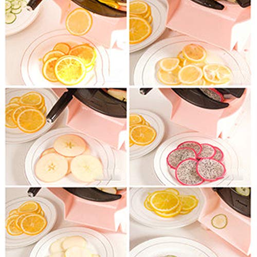 GYJ Cortadora Manual de cortadoras de Frutas y Verduras comerciales, máquina de Papas, Grosor de Rebanada Ajustable, Alto Volumen, Uso de Cocina Industrial