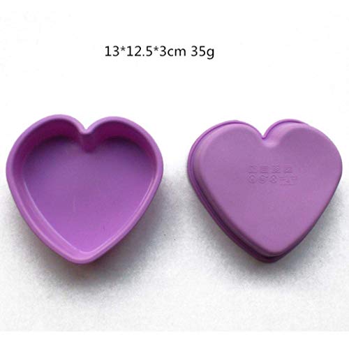 Gymqian Molde para Hornear Herramientas Huracán de la Torta Del Amor Del Corazón de Silicona en Forma de Molde de Pastel Pastel de chocolate para hornear de silicona del molde