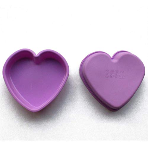 Gymqian Molde para Hornear Herramientas Huracán de la Torta Del Amor Del Corazón de Silicona en Forma de Molde de Pastel Pastel de chocolate para hornear de silicona del molde