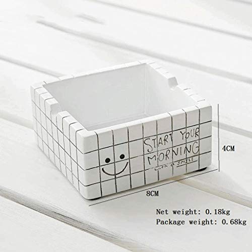 GZQDX Cenicero - Espejo cenicero moldes de fundición Colgante Resina de Silicona del Molde de Cristal Rebordear la joyería Que Hace la Herramienta del Molde de la Torta del Arte (Color : White)