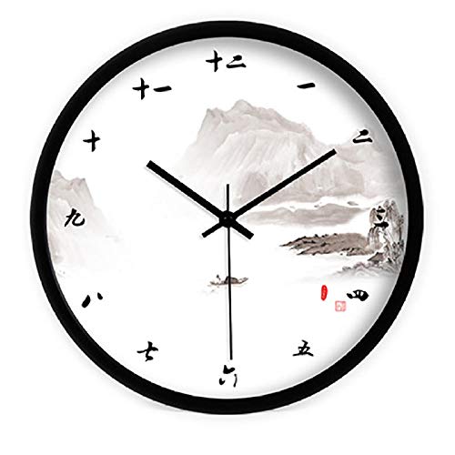 GZWSM Creative Wall Saatk Antique Classic Chinese Up Saat Large Watch Digital Wall Saatk Modern Design Nixie Watch Decoration-Style_ (3) _16_Inch