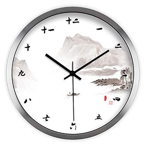 GZWSM Creative Wall Saatk Antique Classic Chinese Up Saat Large Watch Digital Wall Saatk Modern Design Nixie Watch Decoration-Style_ (3) _16_Inch