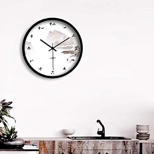 GZWSM Creative Wall Saatk Antique Classic Chinese Up Saat Large Watch Digital Wall Saatk Modern Design Nixie Watch Decoration-Style_ (3) _16_Inch
