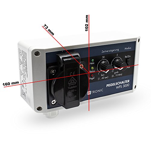 H-Tronic WPS 3000 Interruptor nivel agua con sensor 10m 3000W