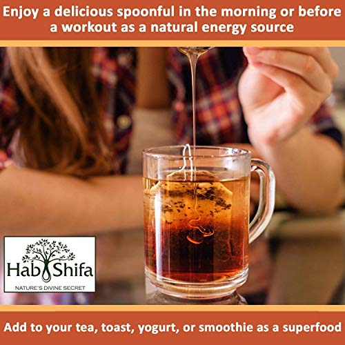 Hab Shifa Nature's Divine Secret Combinación única de miel australiana de Manuka Superalimento con polvo de arándanos secados con congelación añadida 30 + MGO 250 g (25 porciones)