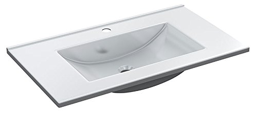 HABITMOBEL BAÑO Completo (Columna de Pie + Lavabo 2 Puertas + 2 cajones + Espejo)