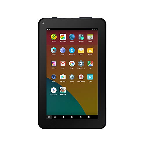 Haehne 7" Tablet PC - Google Android 5.1 Quad Core, 1G RAM 8GB ROM, Cámaras Duales 2.0MP + 0.3MP, 2800mAh, 1024 x 600 Pantalla, WiFi, Bluetooth, Azul