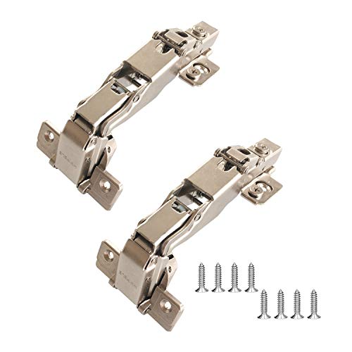 HAFELE 165 Grado Bisagras Automática con Amortiguación Integrada Bisagra con Cierre Automático para Puerta de Empotrado Mueble Armario de Cocina Totalmente Solapado Alemania Marca Juego de 2