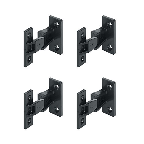 HAFELE Keku AS Colgado Herraje para Embutir Rapid Placas y Bastidor Cuelgue de un Conector para Mueble Hasta 20 kg Marca de Alemania Plástico (4 Par)
