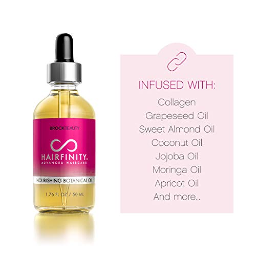 Hairfinity Aceite Capilar Botánico-Tratamiento para el Crecimiento del Cabello y para Cueros Cabelludos Secos y Dañados con Aceites de Jojoba, Oliva Almendra Dulce y Más–Sin Siliconas y Sulfatos 52ml