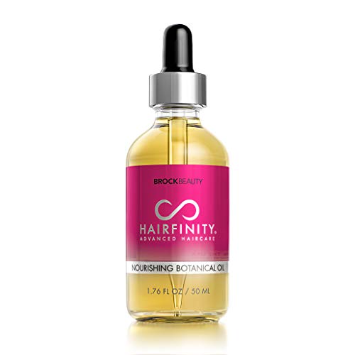 Hairfinity Aceite Capilar Botánico-Tratamiento para el Crecimiento del Cabello y para Cueros Cabelludos Secos y Dañados con Aceites de Jojoba, Oliva Almendra Dulce y Más–Sin Siliconas y Sulfatos 52ml
