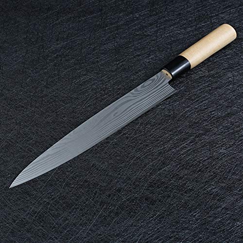 HAIYOUSHANGMAO Knife Salmon Damasco Cuchillos del Cocinero De Sushi Japonés Cuchillos De Acero Inoxidable Sashimi Cuchillo De Cocina Pescado Crudo Filete Capas Cooki Cuchillo