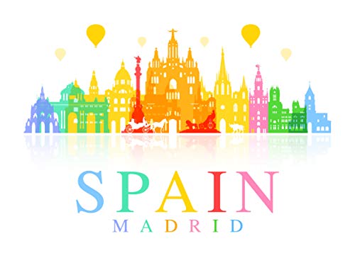 Half a Donkey Madrid Spain - Large Cotton Tea Towel