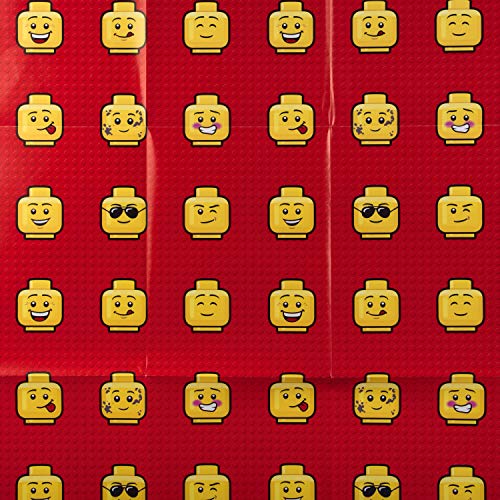 Hallmark - Papel de regalo y etiquetas para cualquier ocasión, diseño de Lego, 2 hojas (cumpleaños, Navidad, día del padre)