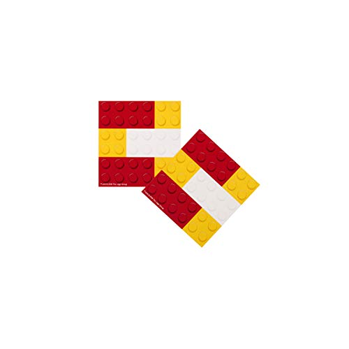Hallmark - Papel de regalo y etiquetas para cualquier ocasión, diseño de Lego, 2 hojas (cumpleaños, Navidad, día del padre)