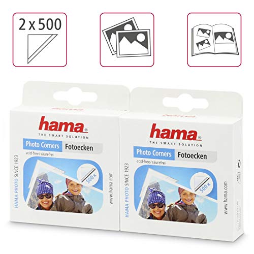 Hama 00007108 - Esquinas autoadhesivas para fotos, Paquete 2