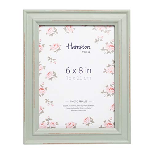 Hampton Frames PALOMA - Marco de fotos, diseño desgastado, madera, salvia, 6x8 (15x20cm)