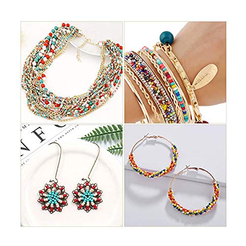 Hanbee Cuentas de Colores para Los niños 12000 Piezas 3mm Mini Cuentas y Abalorios Cristal para DIY Pulseras Regalo Collares Bisutería (24 Colores)