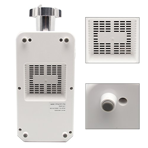 Hanchen Picadora de Carne Eléctrica 1800W Máquina de Picar Carne Comercial Embutidora de Salchichas Industrial Función Inversa con 3 Placas de Corte de Acero Inoxidable CE