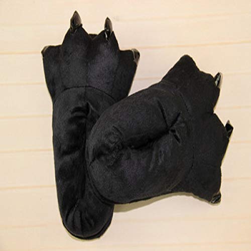 Handaxian Zapatillas de Pata de Dibujos Animados de Terciopelo súper Suaves Zapatillas de algodón de Felpa Antideslizantes de Engrosamiento de Padres e Hijos