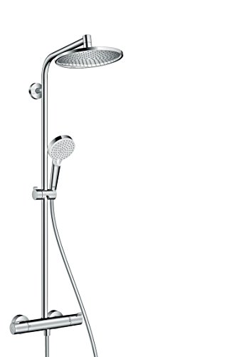Hansgrohe 27268000 Crometta S 240 columna de ducha, 2 tipos de chorro, ahorro de agua, cromo