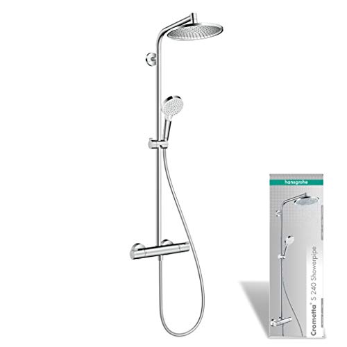 Hansgrohe Crometta S 240 - Sistema de ducha, 2 tipos de chorro, cromo