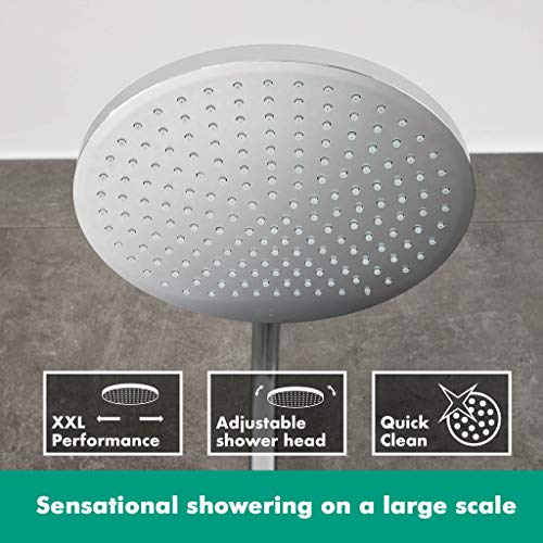 Hansgrohe Crometta S 240 - Sistema de ducha, 2 tipos de chorro, cromo