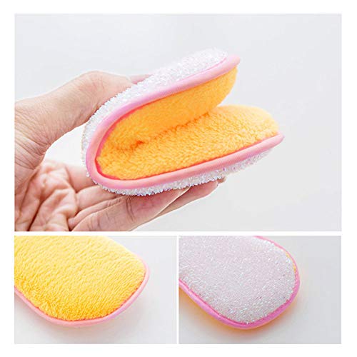 Hantier 10 Piezas de Cocina Doble Cara Esponjas de Fregado, Limpieza de Microfibras Antibacteriales Exfoliantes Esponjas para Limpiar Sartenes Ollas Utensilios de Cocina Color Aleatorio